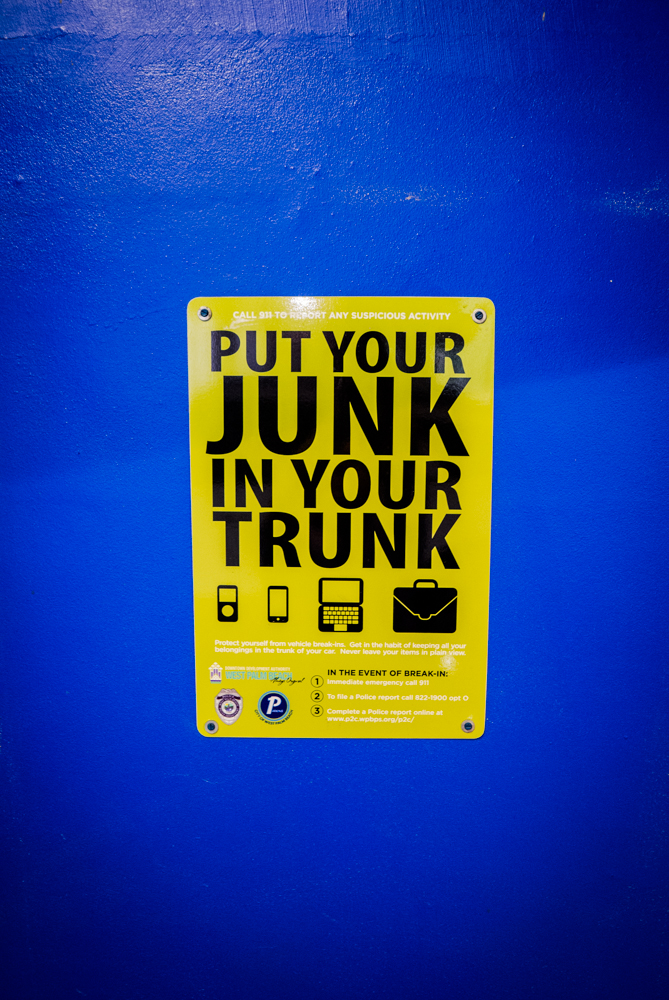 In other words don't leave the goods where thieving eyes may see them. Always good advice!