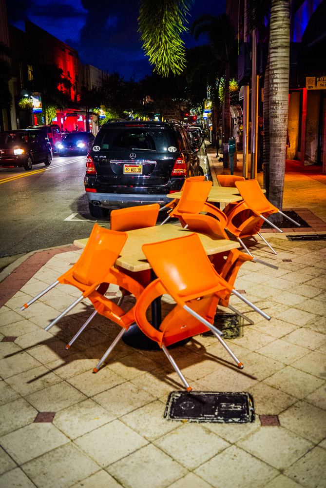 The chairs are so anxious they huddle in excited anticipation of the oncoming crowd of raucous party-goers!